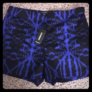 Black and Blue Hot Shorts